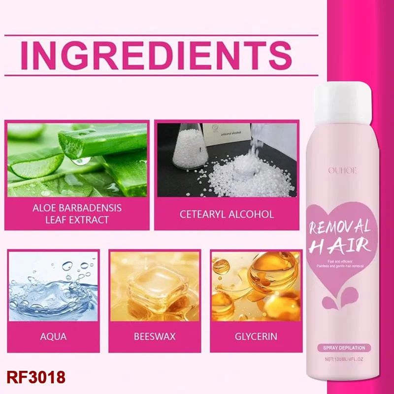 OUHOE Hair Removal Spray – Fast & Painless Depilation (120ml)