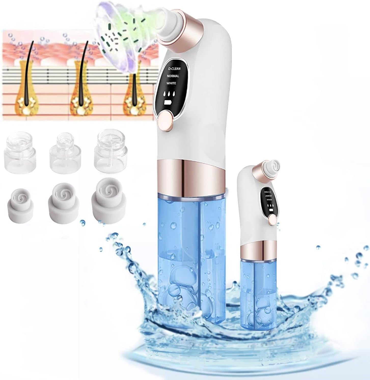 Electric Deep Cleansing Machine – Blackhead Remover with Vacuum Suction & Hydro Facial Cleaning
