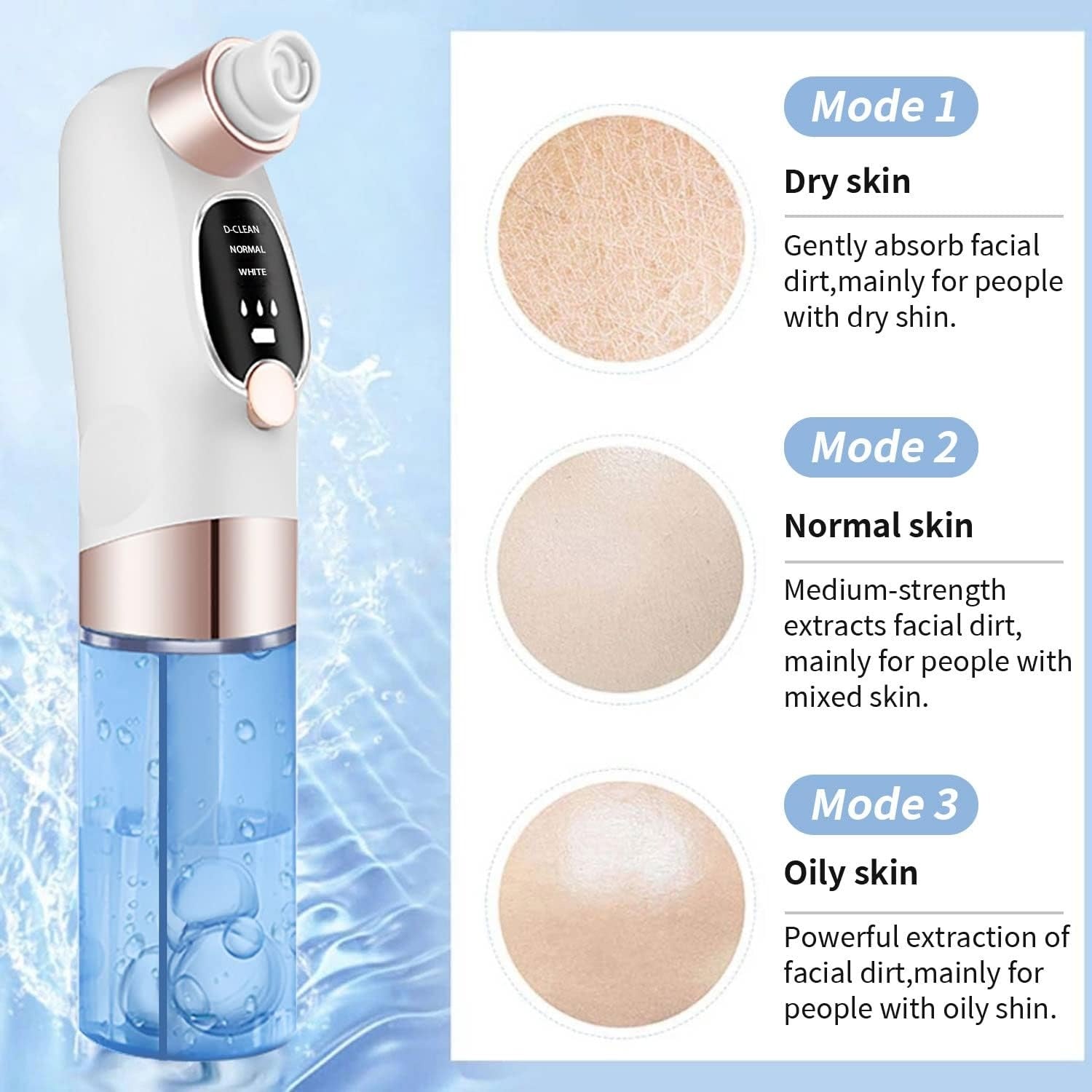 Electric Deep Cleansing Machine – Blackhead Remover with Vacuum Suction & Hydro Facial Cleaning