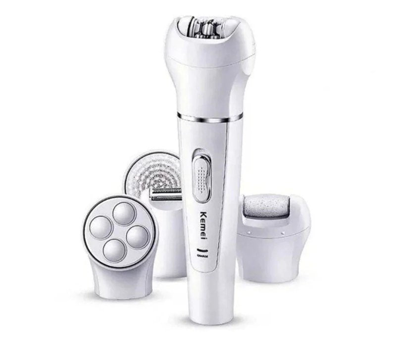 Kemei 5-in-1 Beauty Tools Kit KM-2199 | Epilator, Shaver & Massager