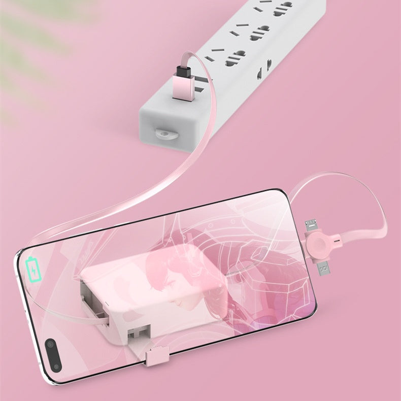 Smartphone with a screen protector on a pink background