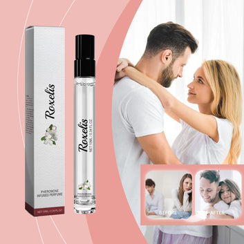 Roxelis Pheromone Infused Perfume, Men's Perfume Long Lasting Cologne Jasmine Perfume Natural Fresh Charm Leave Fragrance